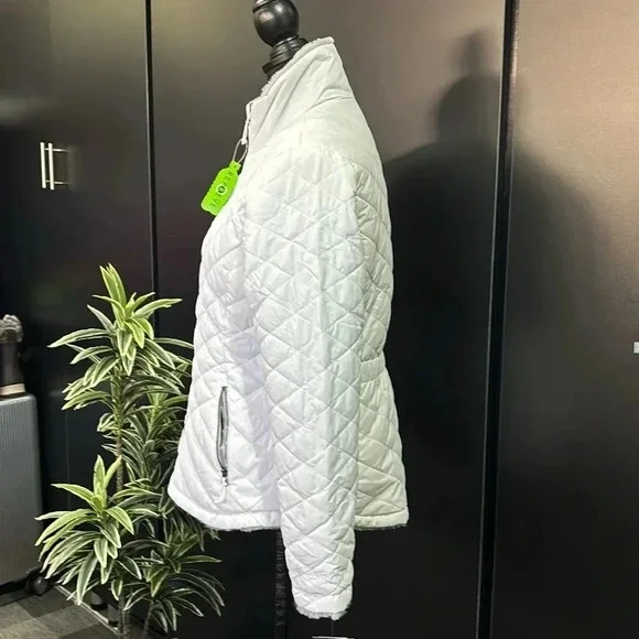 Free Country Cloud Lite Reversible wind resist quilted plush lined jacket/coat - Picture 7 of 14